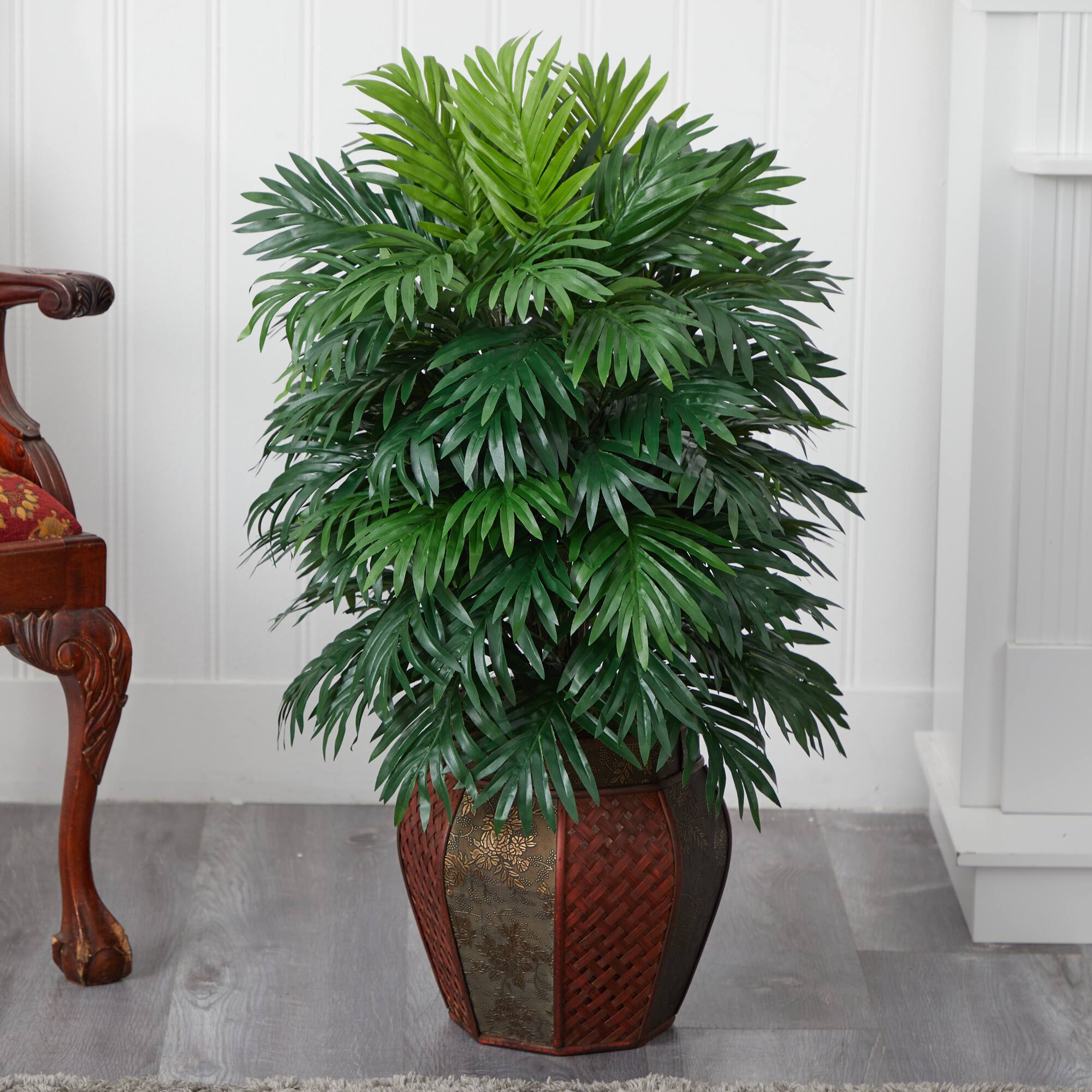 38" Artificial Areca Palm Plant with Vase